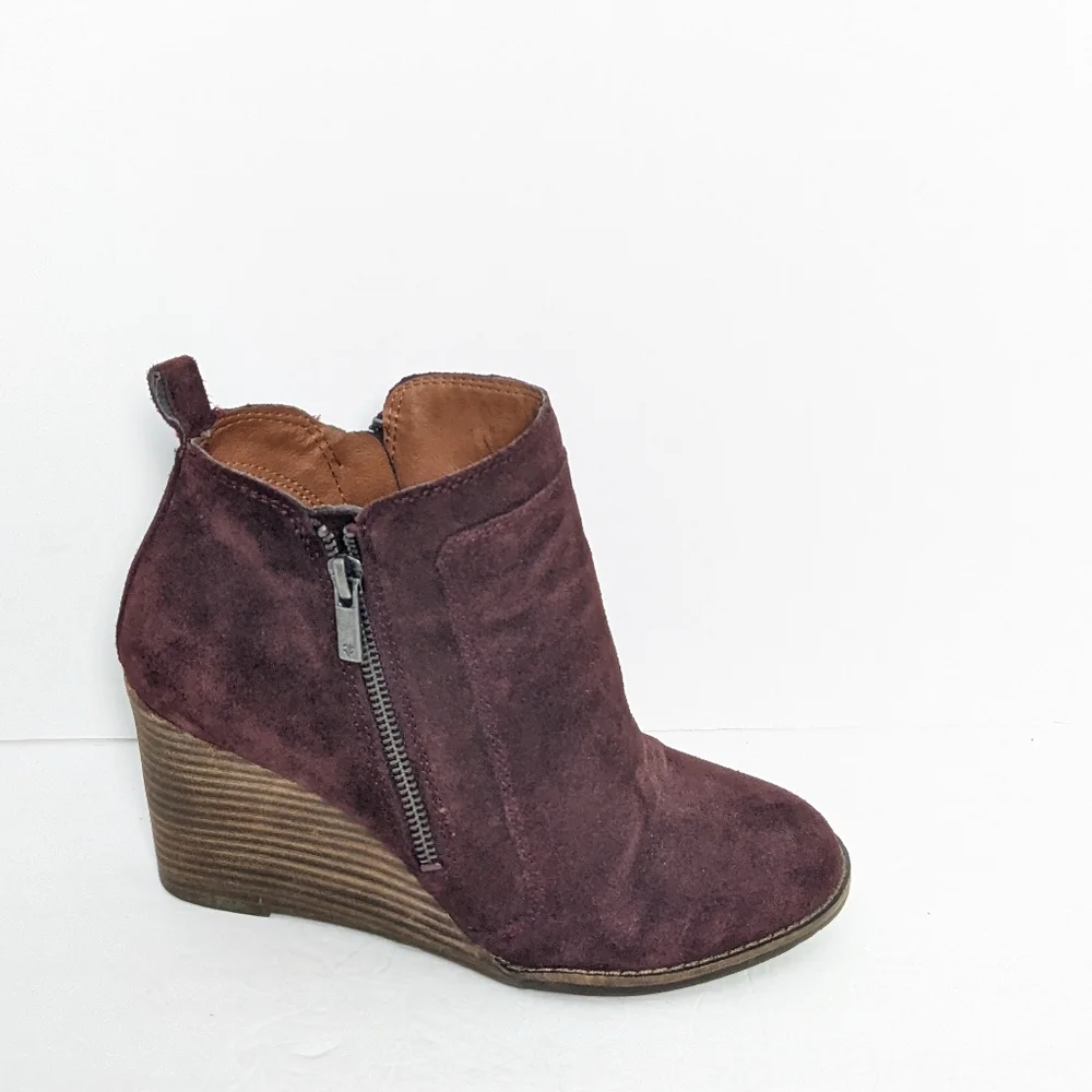 Lucky brand suede wedges